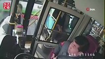 Otobüs şoföründen takdir toplayan hareket