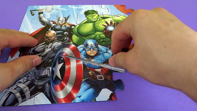 MARVEL AVENGERS JIGSAW PUZZLE GAMES*CAPTAIN AMERICA,HULK*PUZZLES FOR KIDS*