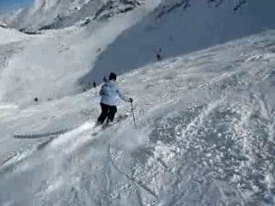 Titine sur les skis