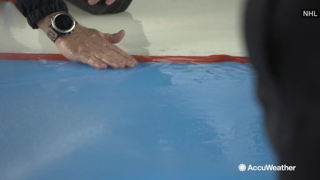 Making new ice after rain melts it away