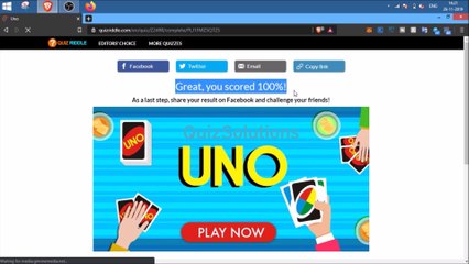 Quizriddle Uno Answers 10 Questions Score 100 Video Quizsolutions