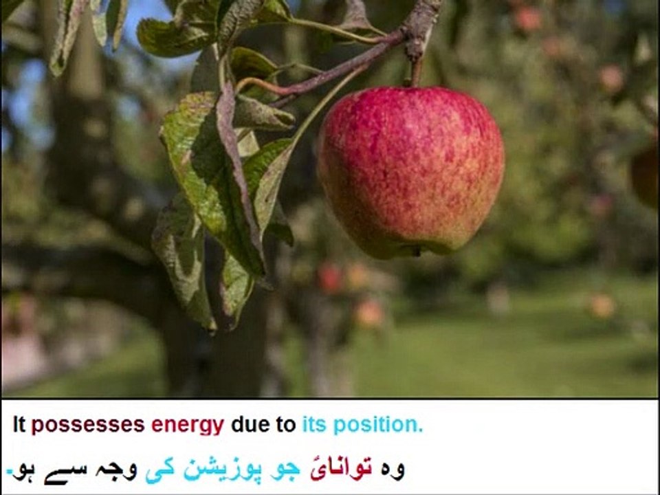Physics in Urdu class 9 Unit 6.3, Potential Energy