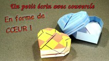 TUTO - Boîte en forme de coeur (origami d'un écrin)