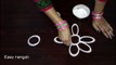 freehand flower rangoli designs - kolam designs with out dots - freehand muggulu