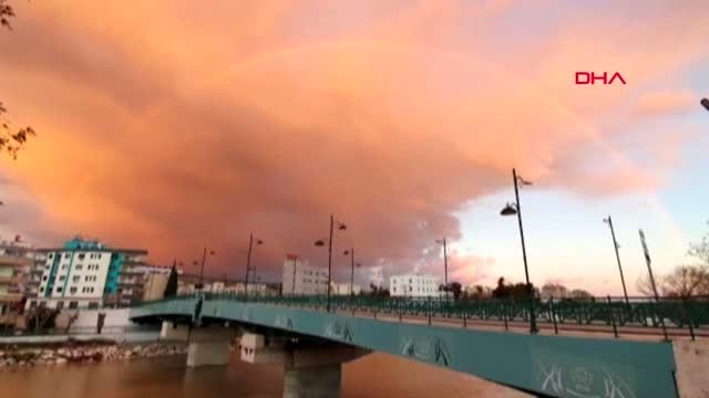 Mersin silifke'de gökyüzünde görsel şölen