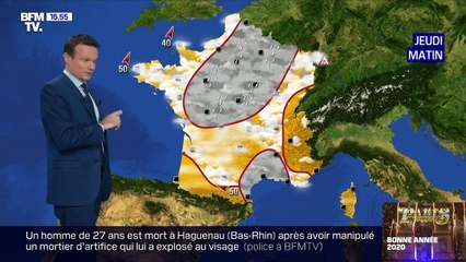 La météo pour ce jeudi 2 janvier 2020