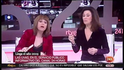 ¿Has visto la loca celebración de Nochevieja de estas presentadoras del 24 Horas de TVE?