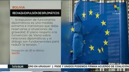 Exhorta UE a Bolivia a explicar escalada diplomática con México-España
