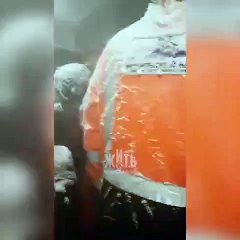 Minibus pendant une tempête de neige (Russie)