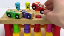 Cute Toddler Genevieve Plays with Ball Pounding Toys-