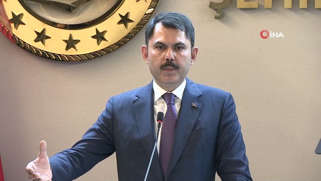 Bakan Kurum:'Kanal İstanbul ile ilgili çevre düzenimizi onayladık. Planlama alanı büyüklüğümüz 26 bin 500 hektar. Yerleşim alanı büyüklüğümüz 10 bin hektar civarında'