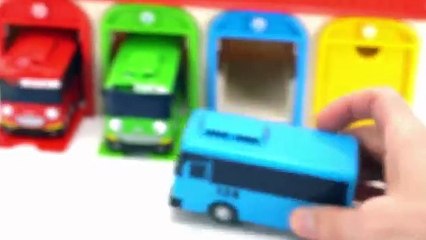 Learn Colors and Counting Tayo the Little Bus Depot and Surprise Toys-