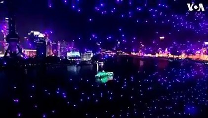 Pas de feux d'artifices cette année à Shanghai mais un incroyable ballet de drones synchronisés que vous devez absolument voir