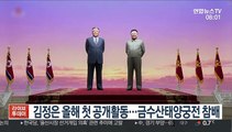 김정은 올해 첫 공개활동…금수산태양궁전 참배