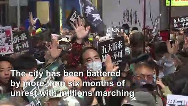 Massive Hong Kong pro-democracy rally ends in police clashes