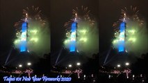 New Year's 2020 one of the world's tallest building fireworks show Taiwan Taipei 101 Tower