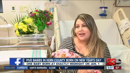 Five babies born on New years Day