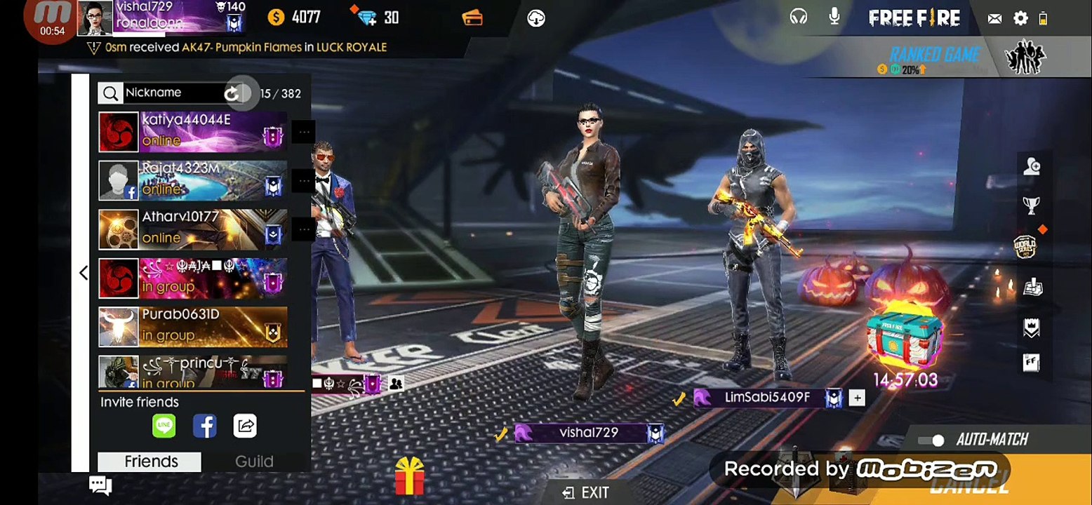 Free fire game play.