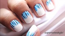 Like a Waterfall __  Easy Easy Short Nails Designs Tutorial!