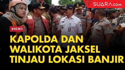 Komplek IKPN Bintaro Diterjang Banjir, Kapolda Metro dan Walikota Jaksel Keliling Pakai Perahu Karet