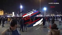 Taksim Meydanı'nda yılbaşı gecesi jandarma, polis drone'u düşürdü