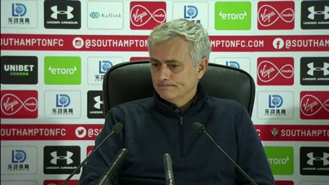 I was rude to an idiot says Mourinho after being yellow carded during 1-0 defeat at Southampton