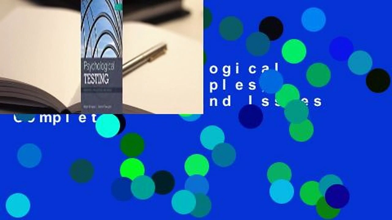[Read] Psychological Testing: Principles, Applications, and Issues Complete