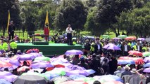 Claudia López asumió como primera alcaldesa de Bogotá con discurso de cambio