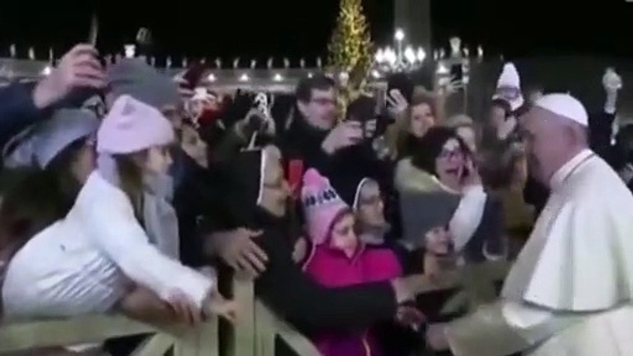 La reacción de Papa Francesco