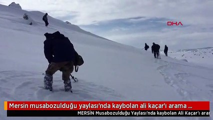 Mersin musabozulduğu yaylası'nda kaybolan ali kaçar'ı arama çalışmaları tekrar başladı