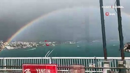 İstanbul'u saran gökkuşağı büyüsü