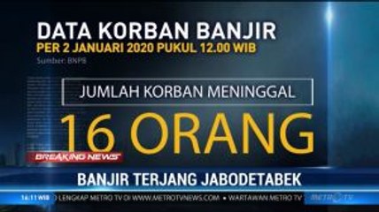 Data Korban Banjir Jabodetabek: 16 Orang Meninggal Dunia