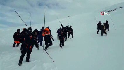 Karda kaybolan adamı arama çalışmaları yeniden başladı