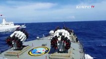 Detik-detik KRI Usir Kapal China di Laut Natuna karena Tangkap Ikan Ilegal