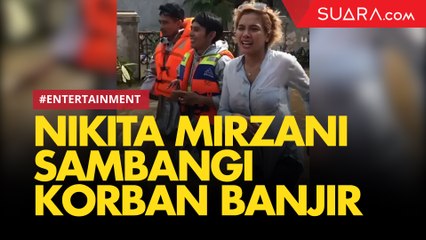 Nikita Mirzani Sambangi Korban Banjir di Ciledug