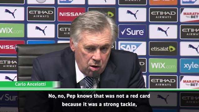 Pep and Ancelotti disagree over Calvert-Lewin tackle