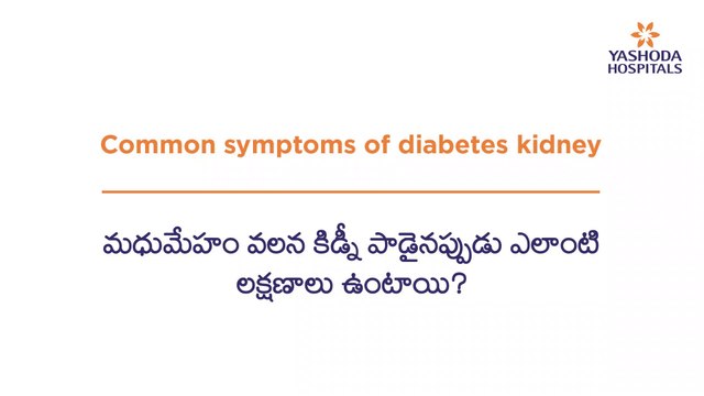 Diabetes Kidney Failure Symptoms | మధుమేహం వలన కిడ్నీ సమస్య మొదలైనప్పుడు ఎలాంటి లక్షణాలు ఉంటాయి?