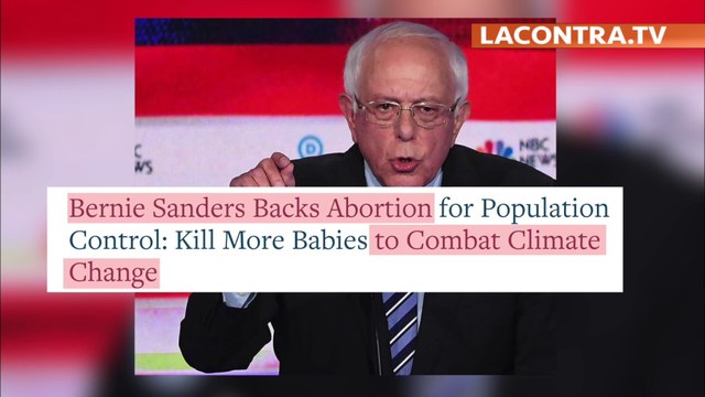 Sanders, aspirante demócrata a Presidente de EE.UU, apoya el aborto para controlar cambio climático