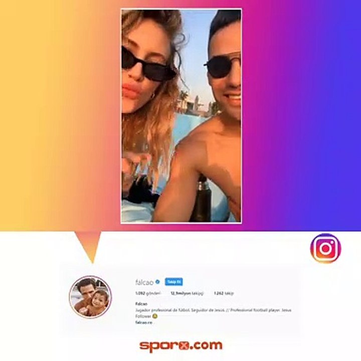 Radamel Falcao ve eşi tatilde