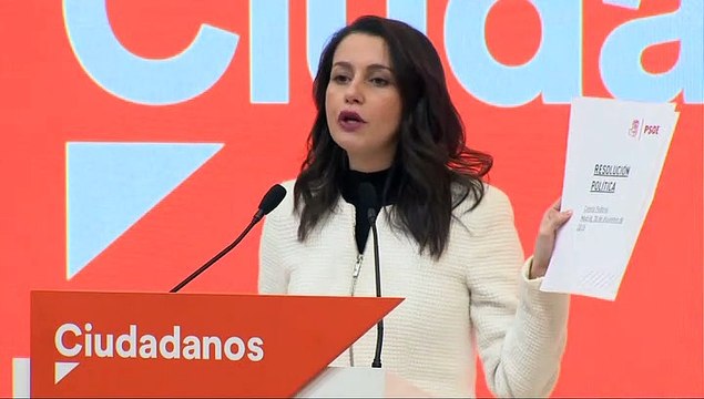 Arrimadas apela a barones de PSOE para intentar “frenar la locura” del pacto con ERC