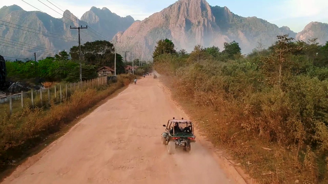 Road and mountains
