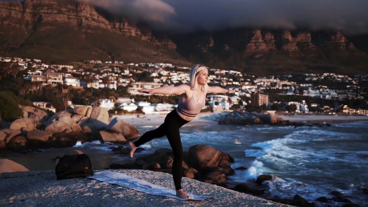 Yoga with ocean view