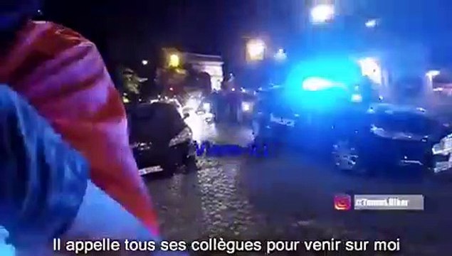 Il a été violemment attaqué par la police nationale française