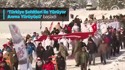 "Türkiye Şehitleriyle Yürüyor" ... Sarıkamış şehitleri 105. yılında anıldı