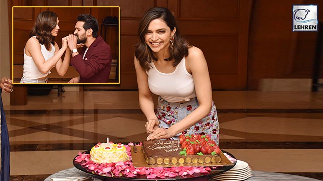 Deepika Padukone Celebrates Birthday With Chhapaak Team And Media