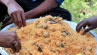 MUSHROOM BIRYANI PREPARING BALA AT NATURE PLACE NATURE FOOD STOP