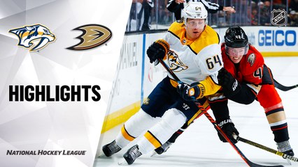 NHL Highlights | Predators @ Ducks 1/5/20