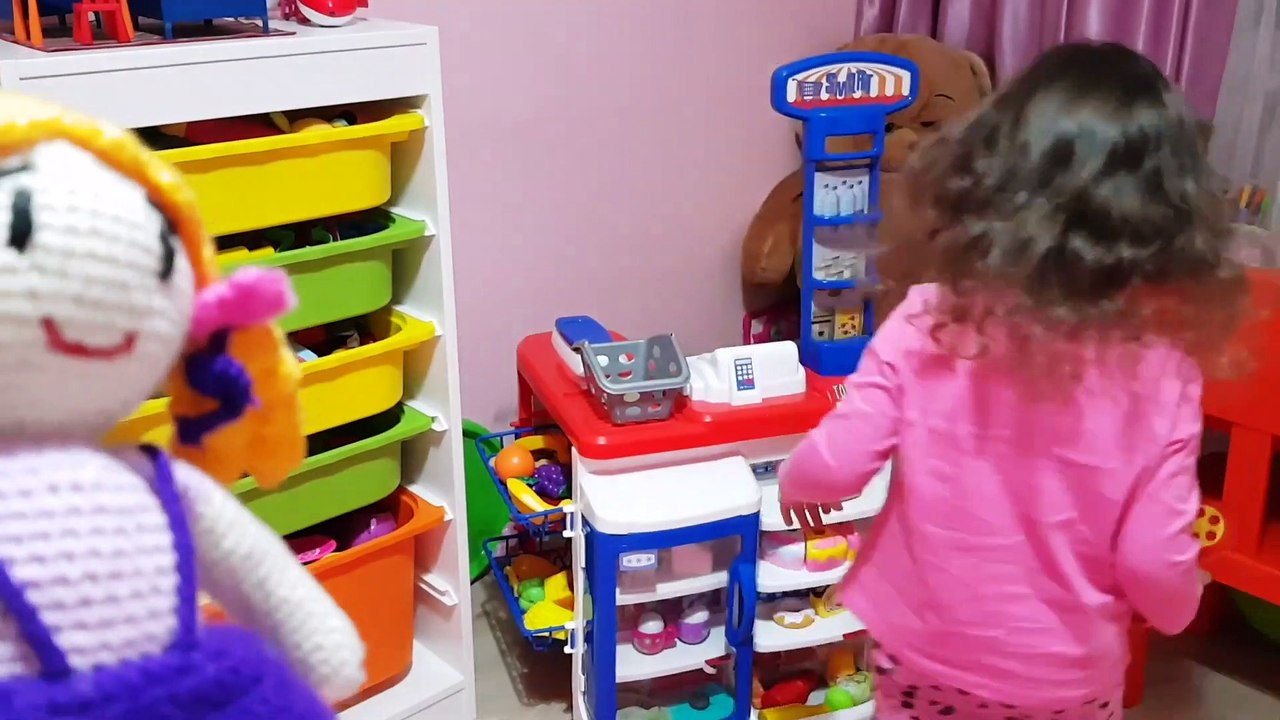 Oyuncak Süpermarkete Kurduk | Bebeğimiz için Market Alışverişi Oyunu Oynadık (çocuk videosu)
