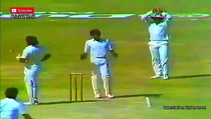 Abdul Qadir Brilliant Spell 2 for 30 vs SL in Reliance World Cup at Hyderabad in 8 Oct 1987 (posted at cricket thrill)