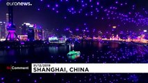 Shangai, ecco lo spettacolo dei droni di Capodanno